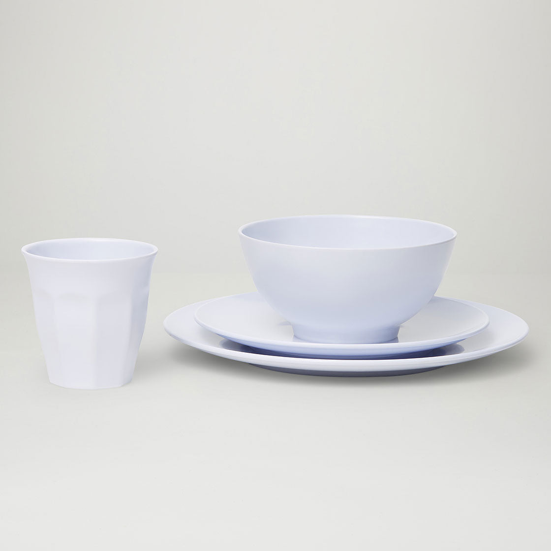 Barel Classic White Melamine Dinner Set (4 Piece)