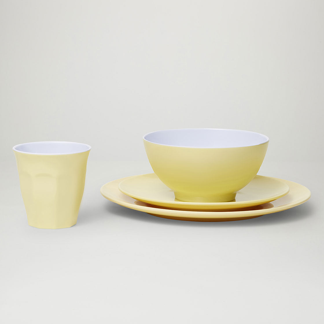 Barel Classic Beige Melamine Dinner Set (4 Piece)