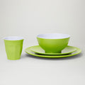 Barel Classic Lime Melamine Dinner Set (4 Piece)