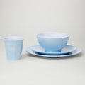 Barel Classic Blue Melamine Dinner Set (4 Piece)