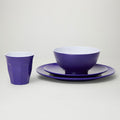 Barel Classic Violet Melamine Dinner Set (4 Piece)