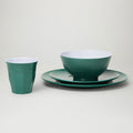 Barel Classic Royal Green Melamine Dinner Set (4 Piece)