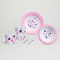 Barel Junior Pink Polka Dot Matching Melamine Set (5 Piece Set)