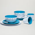 Barel Cyan Star Melamine Dinner Set (8 Piece)