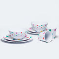 Barel 8 Piece Polka Dot Melamine Dinner Set