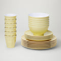 Barel Classic Beige Melamine Dinner Set (24 Piece)