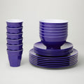 Barel Classic Violet Melamine Dinner Set (24 Piece)
