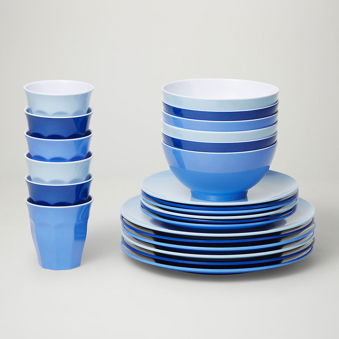 Barel Classic Melamine Dinner Set ‘Glacier’ (24 Piece)