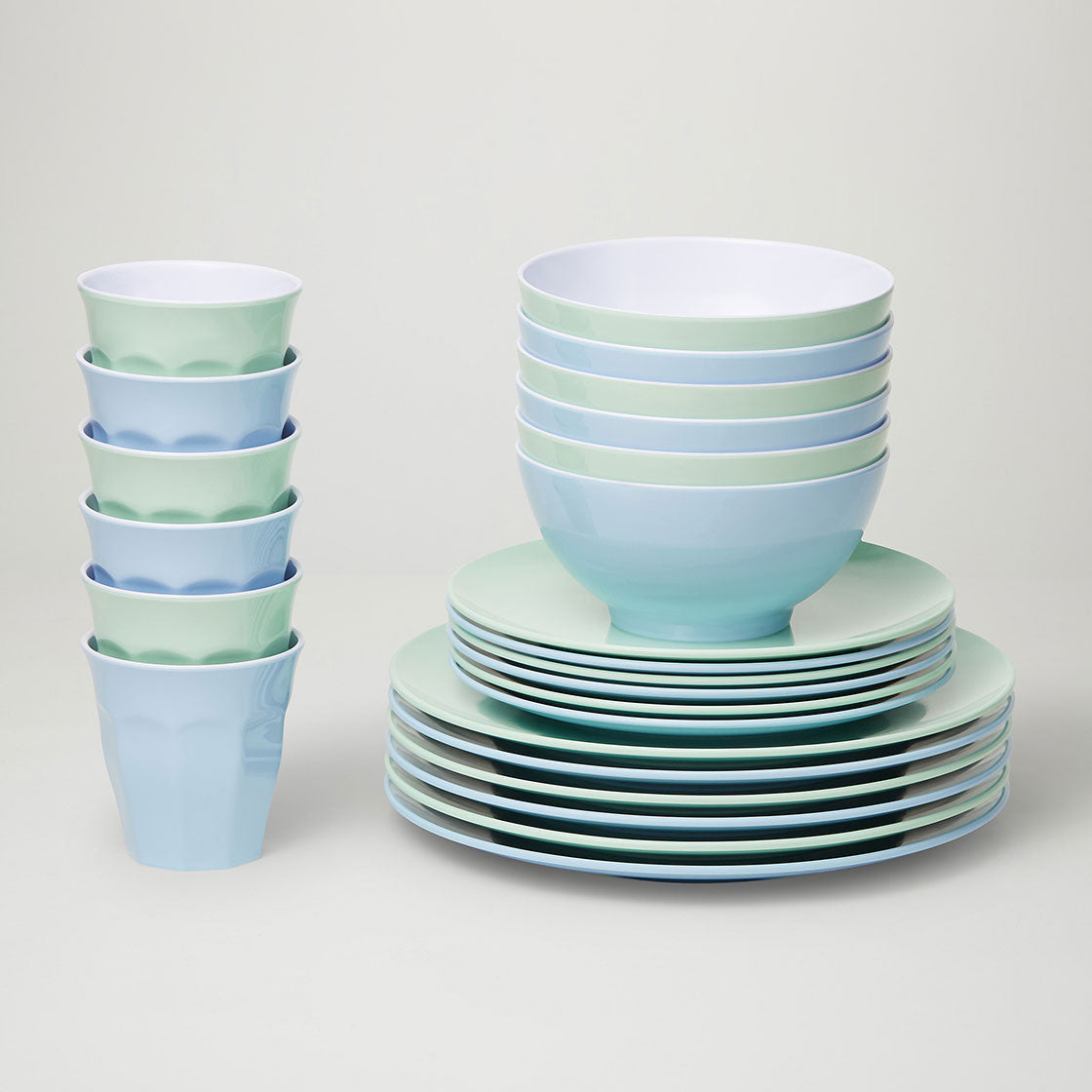 Barel Classic Melamine Dinner Set ‘Frost’ (48 Piece)