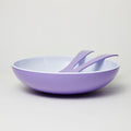 Barel Deluxe Lavender Melamine Salad Bowl with FREE Matching Servers