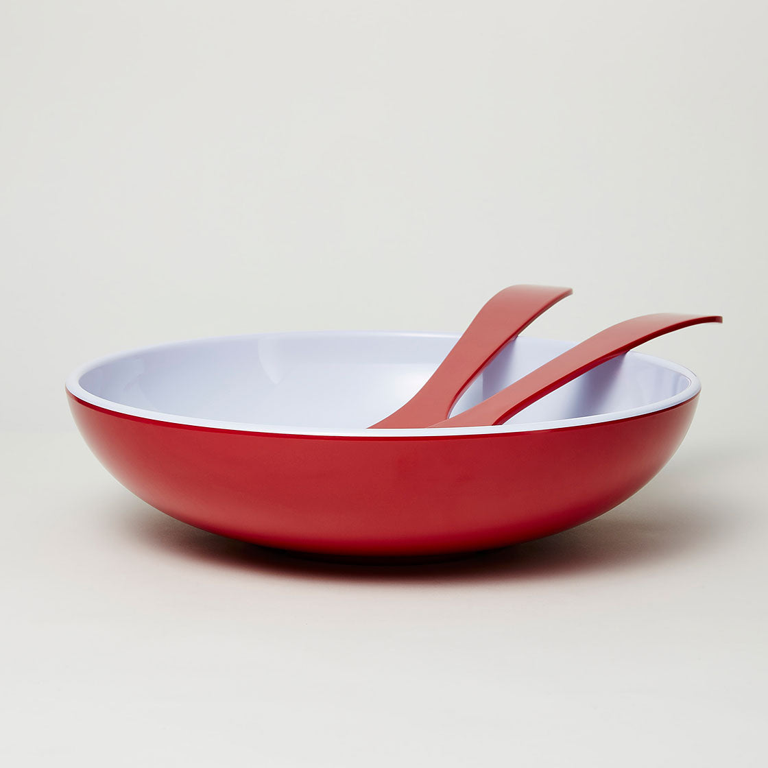 Barel Deluxe Merlot Melamine Salad Bowl with FREE Matching Servers