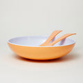 Barel Deluxe Apricot Melamine Salad Bowl with FREE Matching Servers