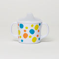 Baby Barel Yellow Polka Dot Melamine Sippy Cup with Lid