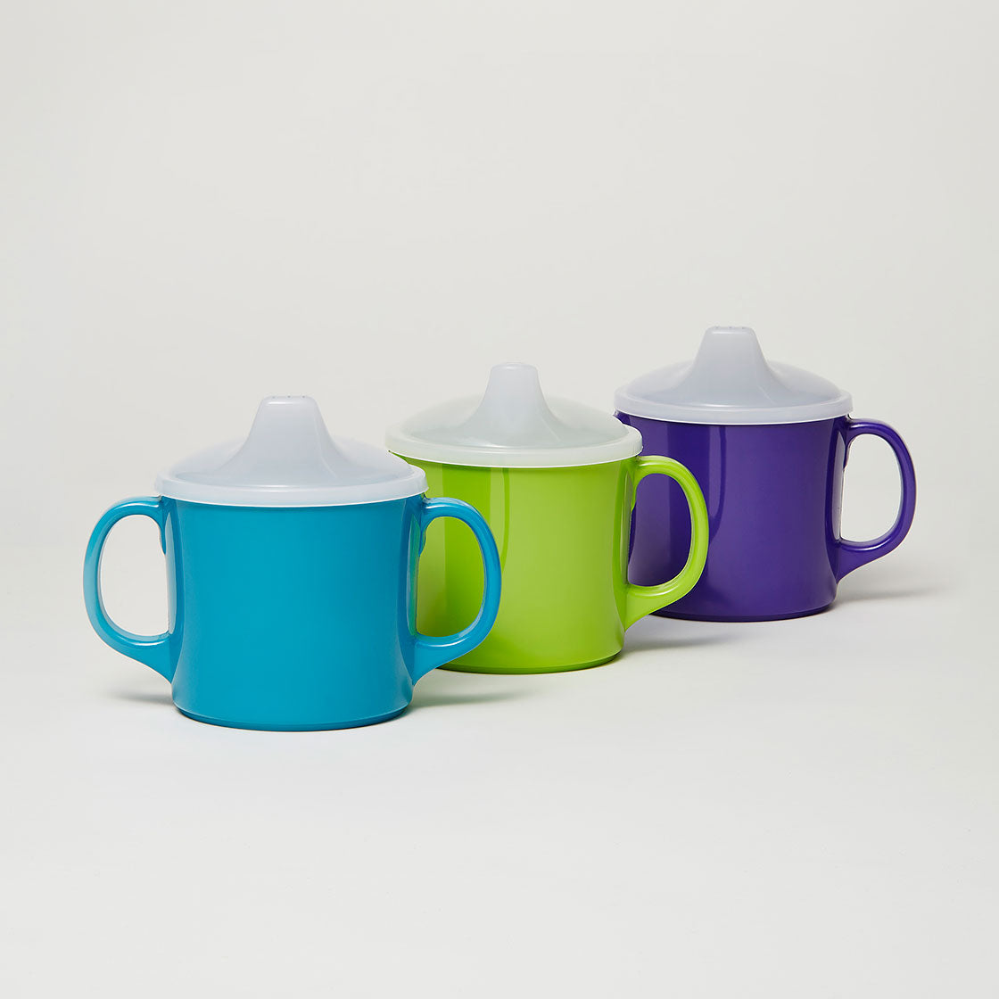 Baby Barel Melamine Sippy Cups with Lid ‘Glow’ (Set of 3)