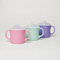Baby Barel Melamine Sippy Cups with Lid ‘Love’ (Set of 3)