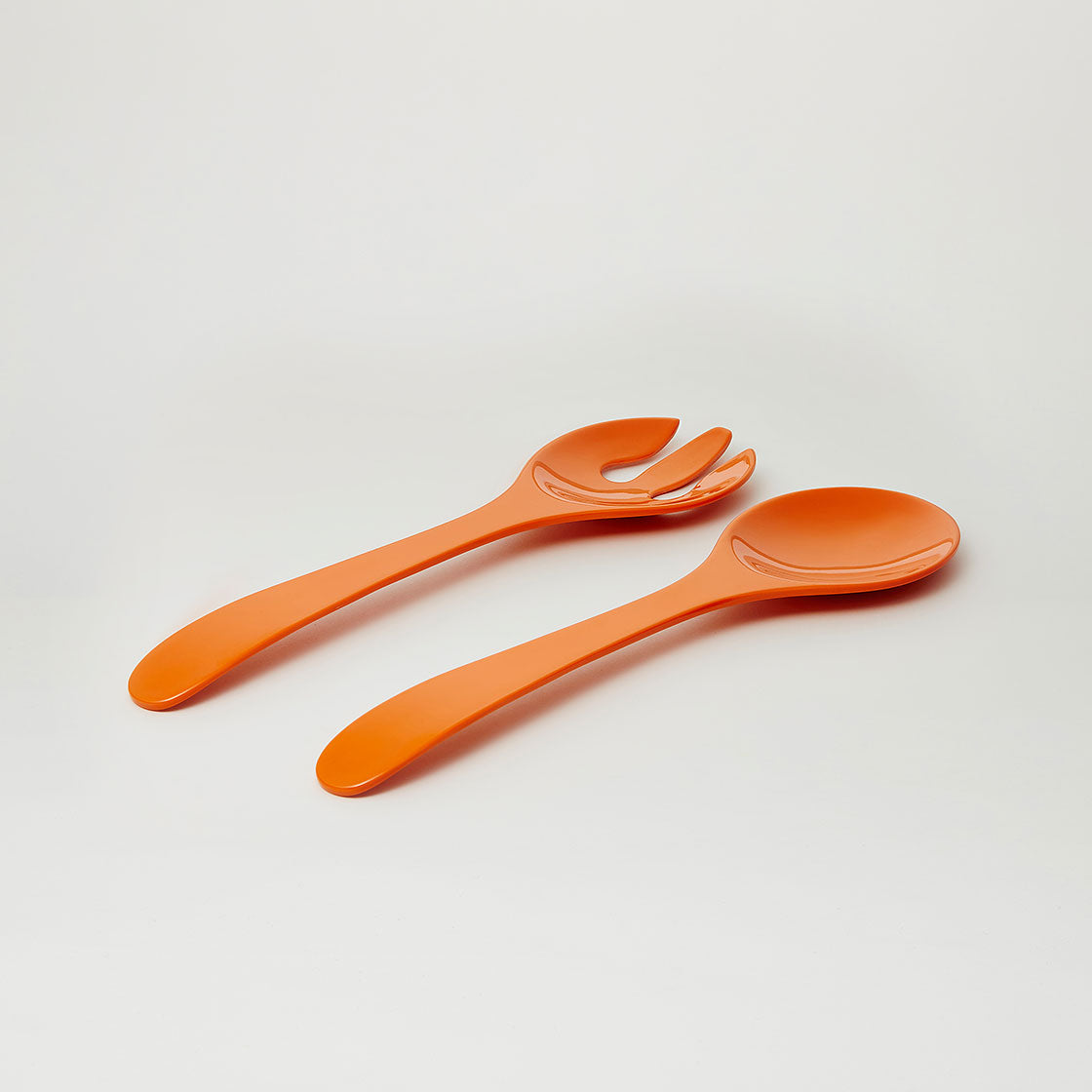 Barel Deluxe Orange Melamine Salad Servers