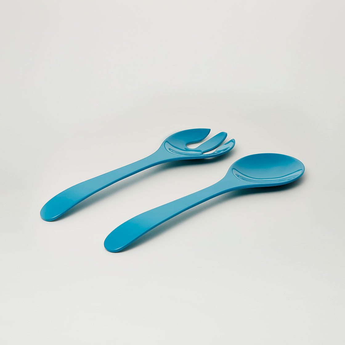 Barel Deluxe Cyan Melamine Salad Servers