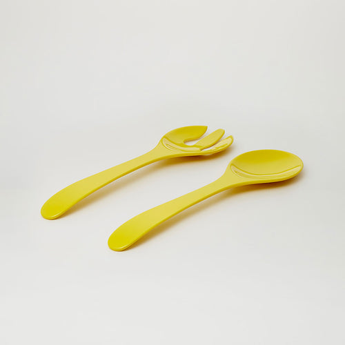 Barel Deluxe Yellow Melamine Salad Servers