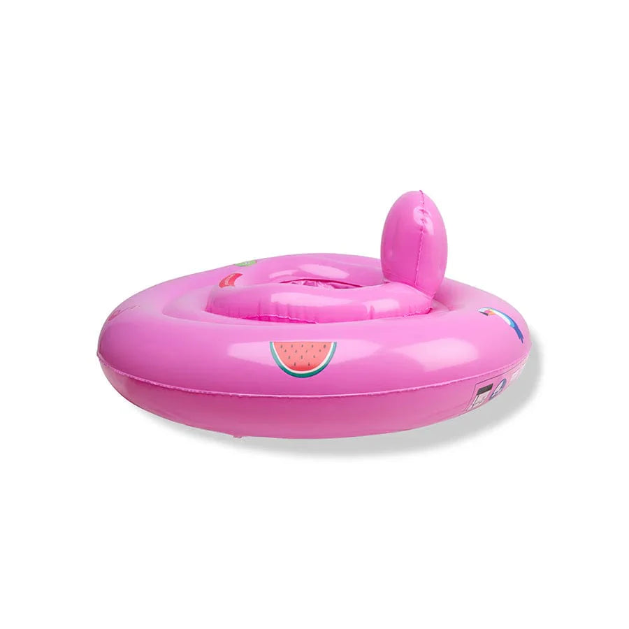 Swim Essentials Inflatable Baby Swimseat - Pink Safari, 0-1 yrs image 5