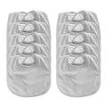 Velcro Bib Pack of 10 - Grey