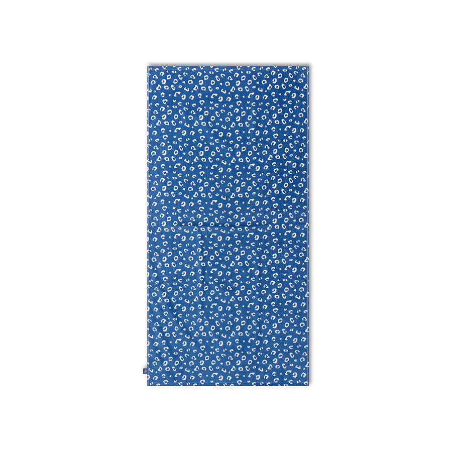 Swim Essentials Luxe Beach Towel - Blue Leopard, 135 x 65cm