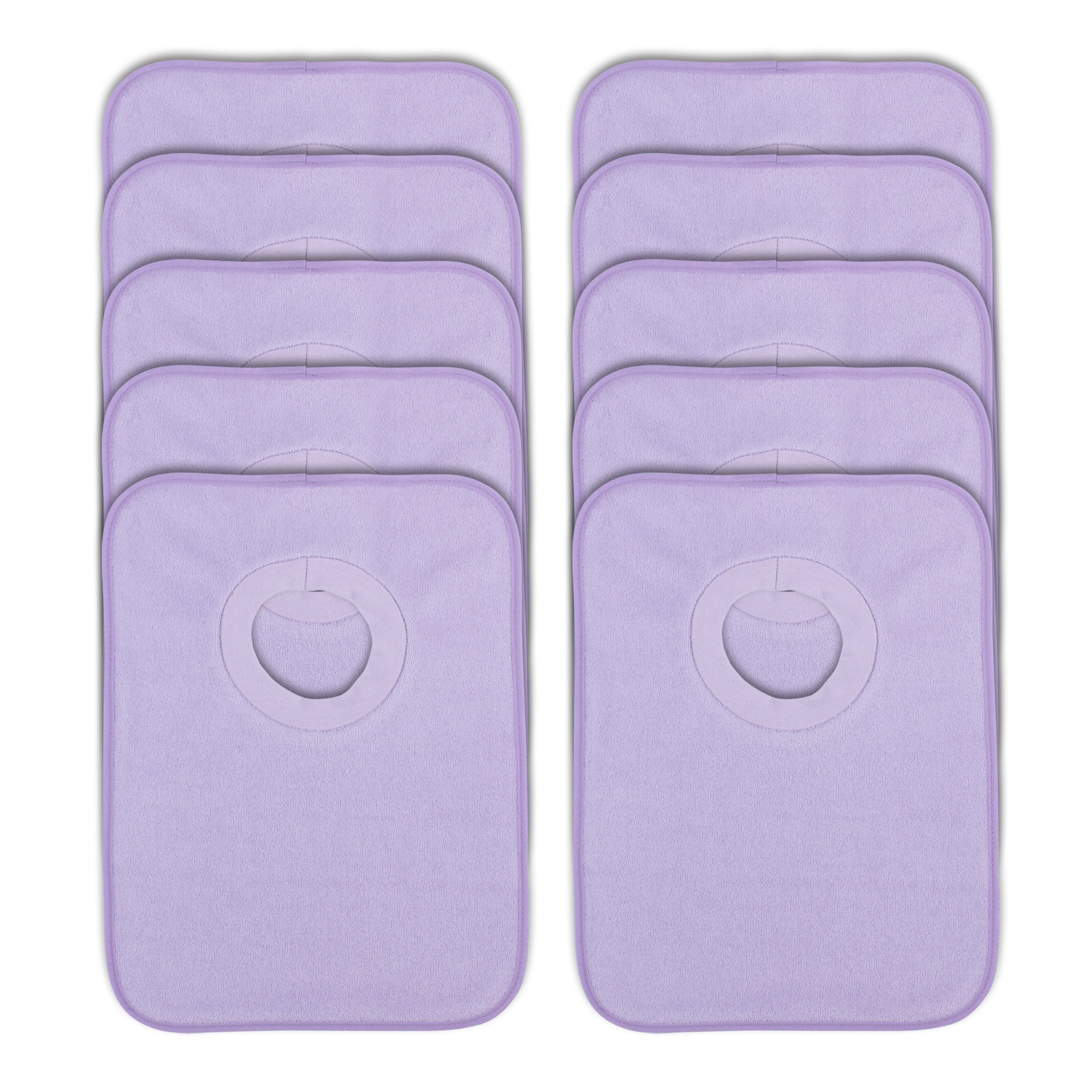Rib Bib Pack of 10 - Purple