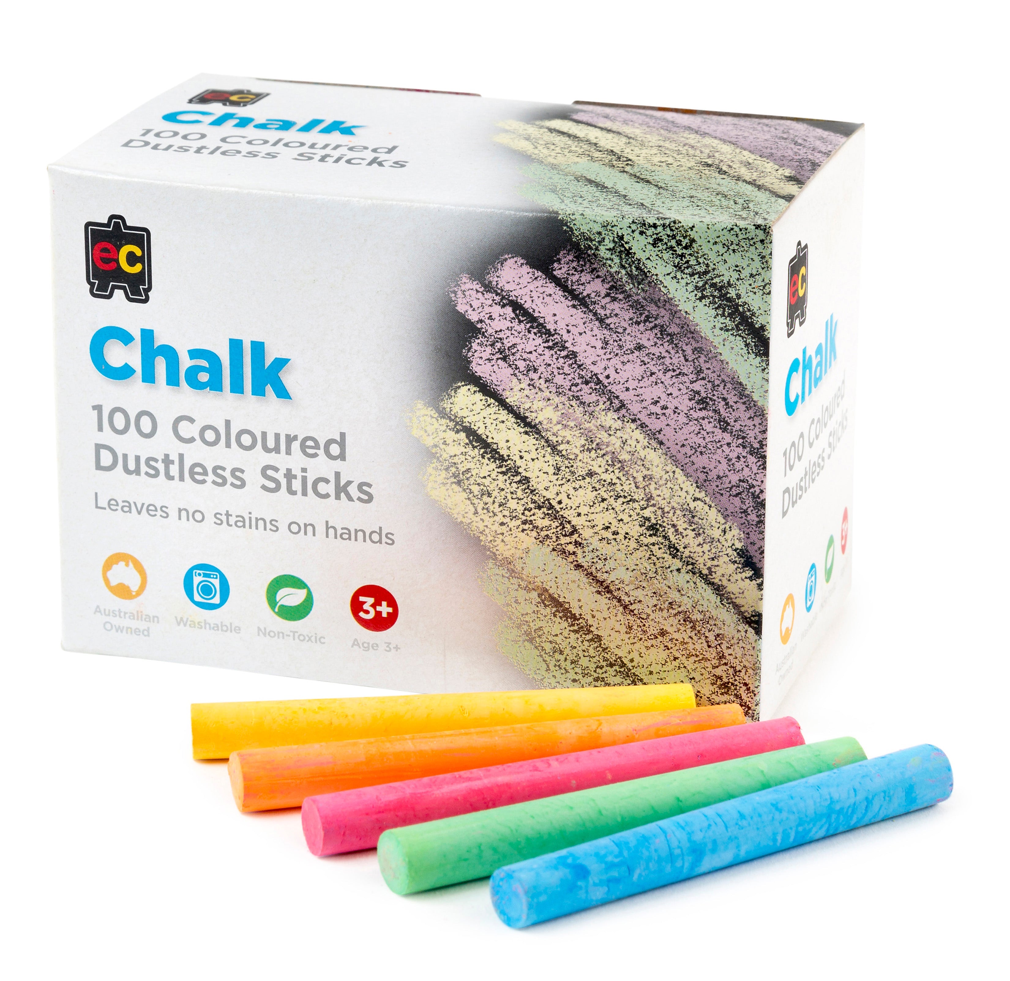 Coloured Classroom Dustless Chalk