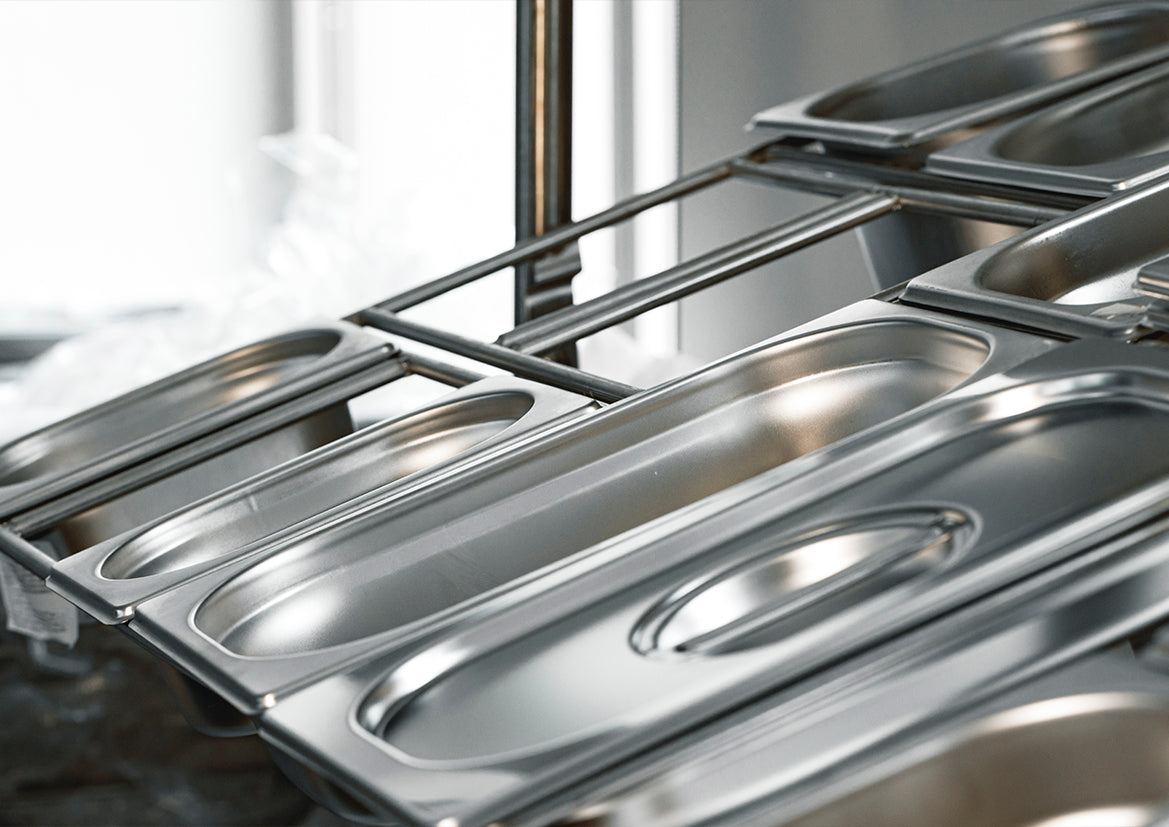 Chef Inox Anti-Jam Steam Pan Cover 1/3 Size 325x180mm