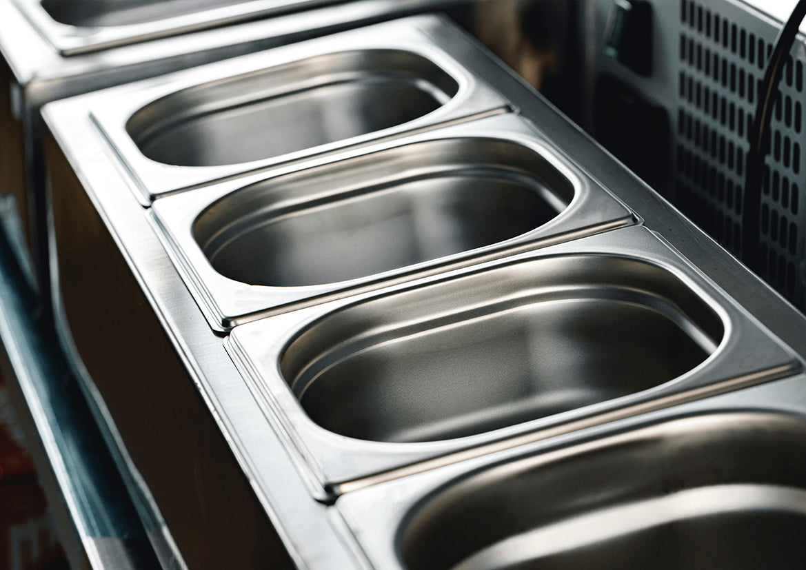Chef Inox Anti-Jam Steam Pan 1/2 Size 325x265x100mm / 6.0Lt