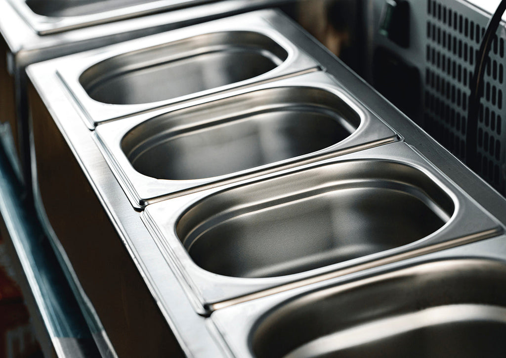 Chef Inox Anti-Jam Steam Pan 1/2 Size 325x265x150mm / 9.2Lt