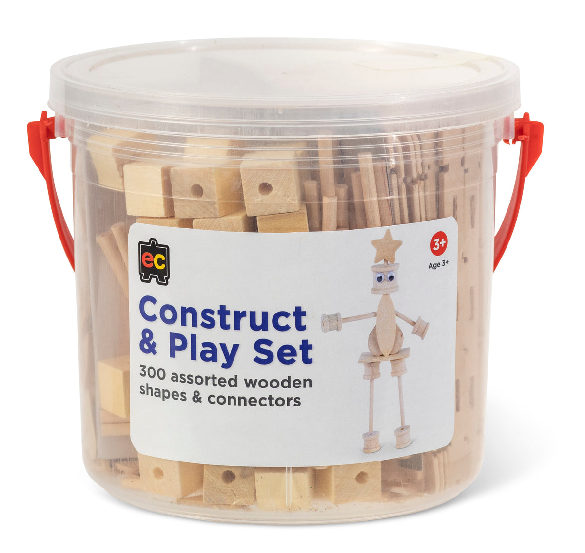 Natural Construct & Play Jar 300 Pieces