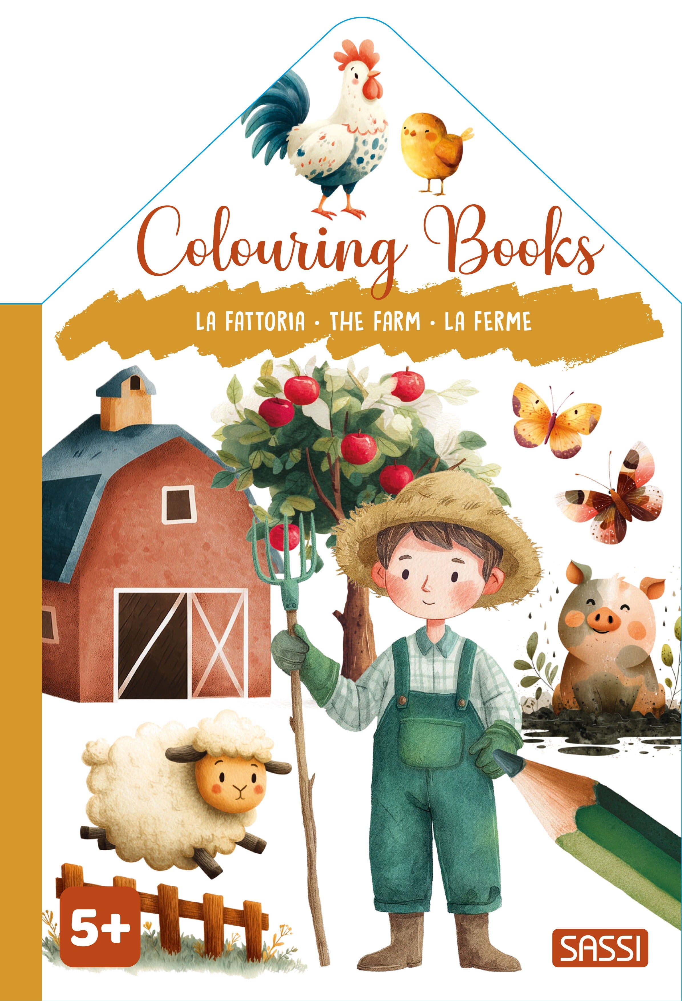 Sassi Colouring Book House - Farm