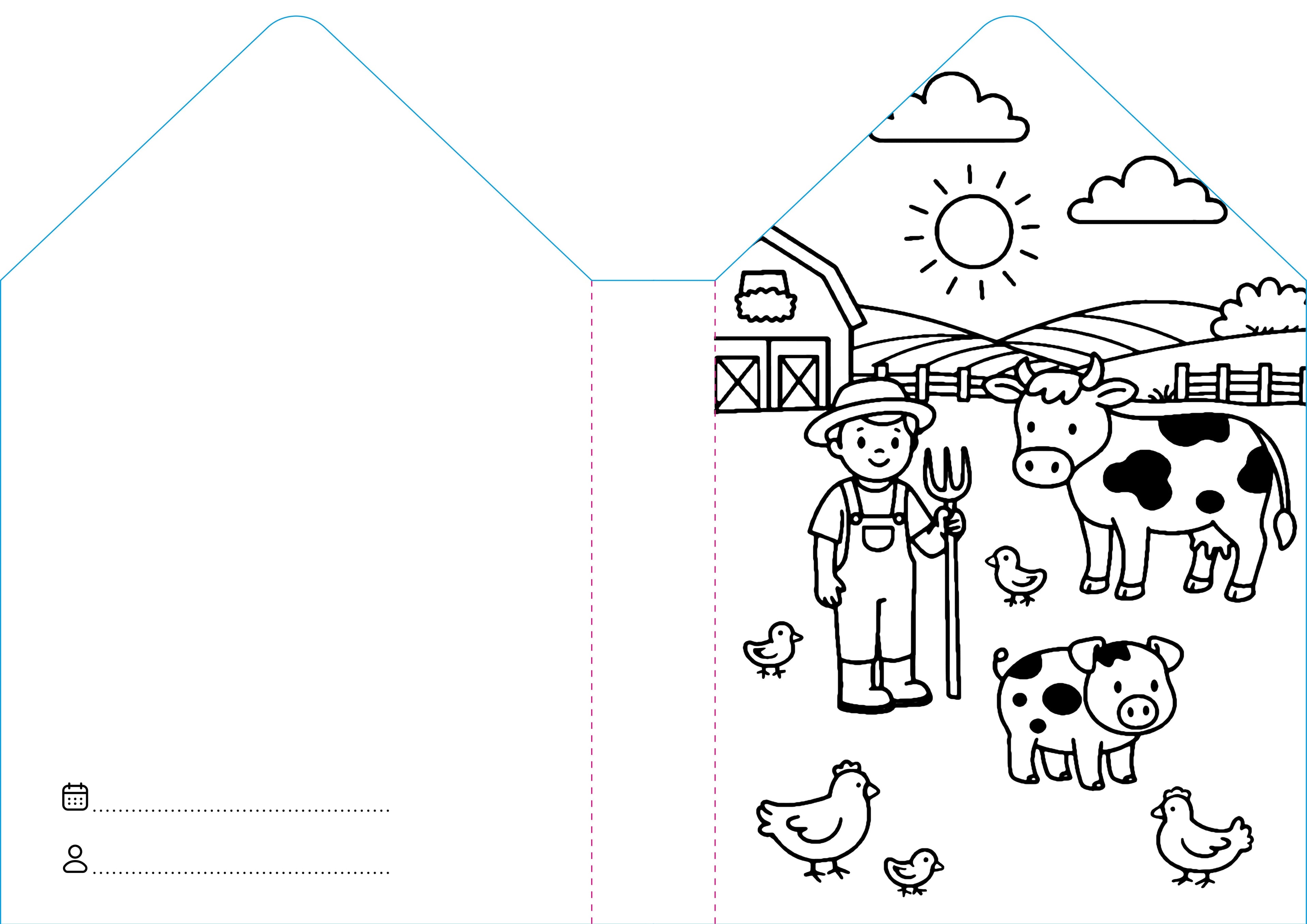 Sassi Colouring Book House - Farm image 4