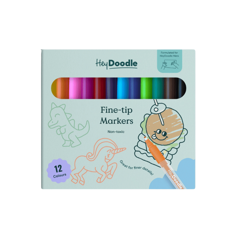 HeyDoodle - Fine-Tip Colour Markers