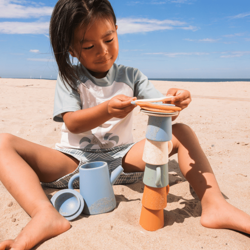 Swim Essentials Silicone Tea Playset - Pure Tones, 9 pcs image 2