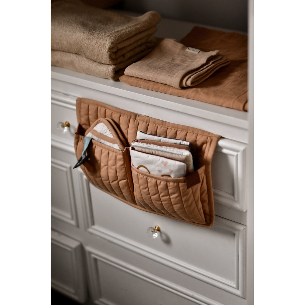 Fabelab - Quilted Crib or Wall Pocket Storage Small - Caramel image 2