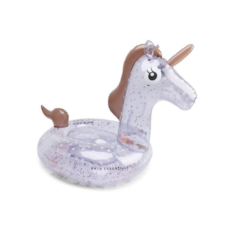 Swim Essentials Inflatable Ride On -  Unicorn, Daisy Flowers, 150 cm
