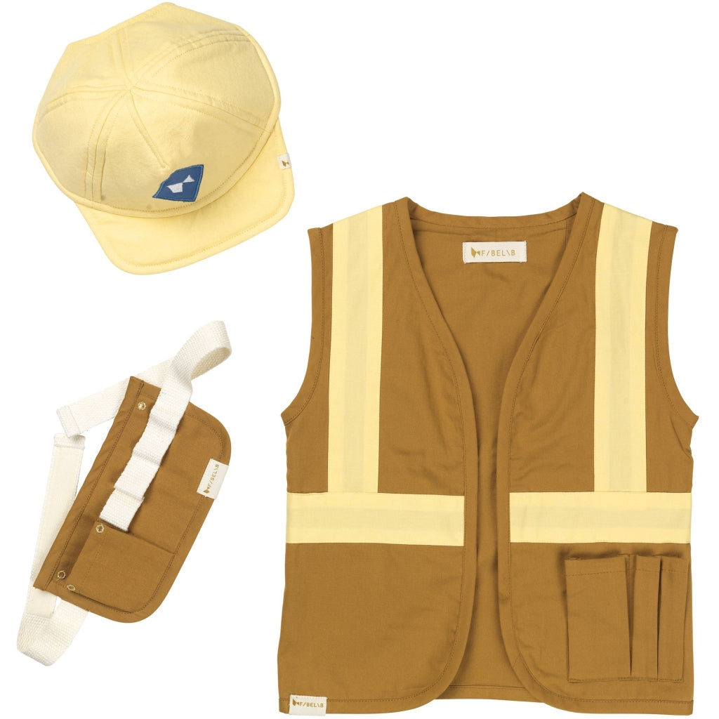 Fabelab - Dress Up - Builder Set - Ochre-Pale Yellow, 3-6 years image 3