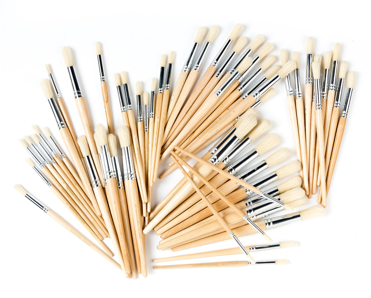 Hog Hair Brushes Round School