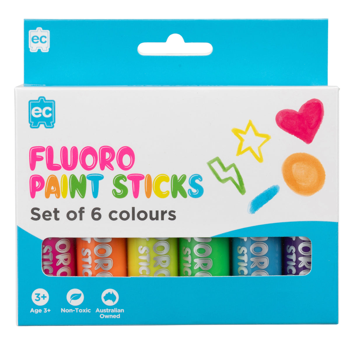 EC Paint Sticks Fluoro Set 6