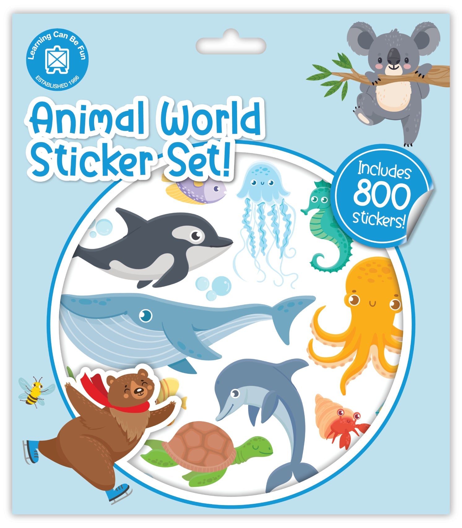 Animal World Sticker Set