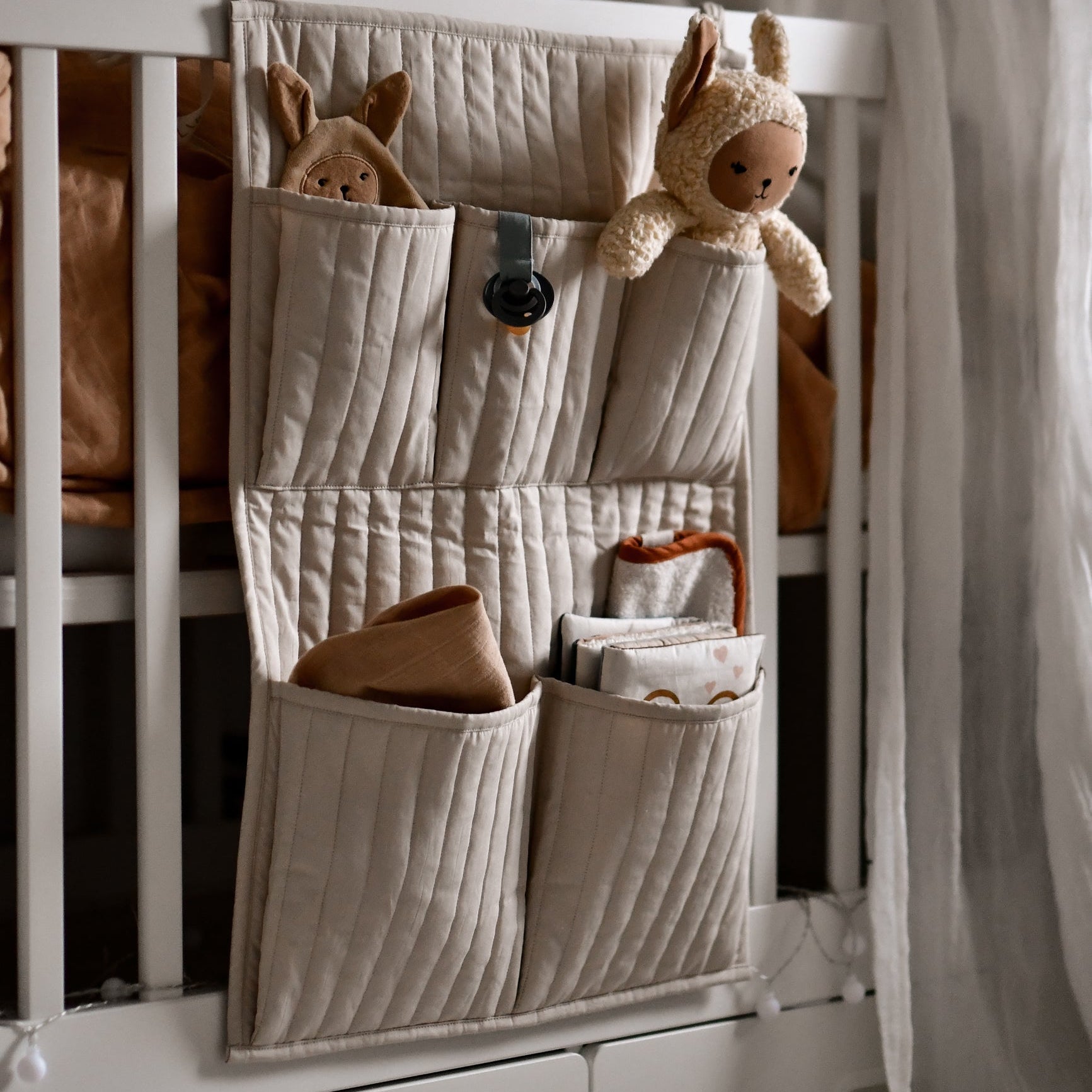 Fabelab - Quilted Wall Pocket Storage Large - Caramel image 2