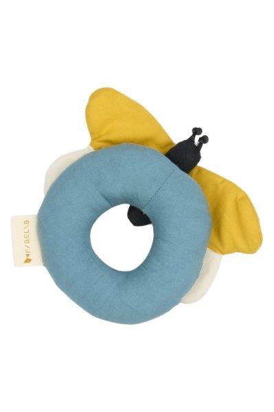Fabelab Rattle - Bee - Whisper White, 14 cm image 4