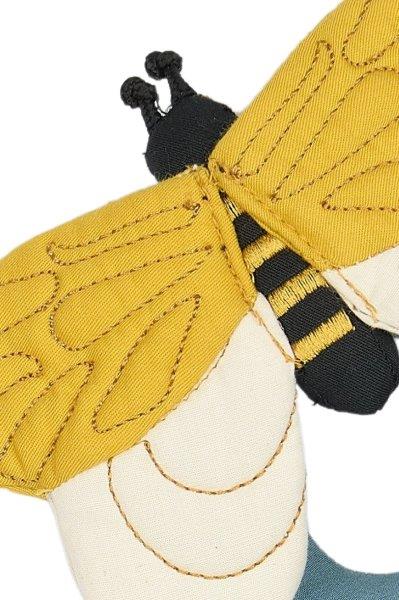 Fabelab Rattle - Bee - Whisper White, 14 cm image 3