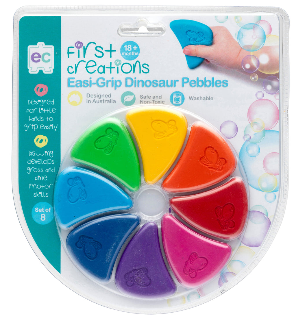Easi-Grip Dinosaur Pebbles Set of 8