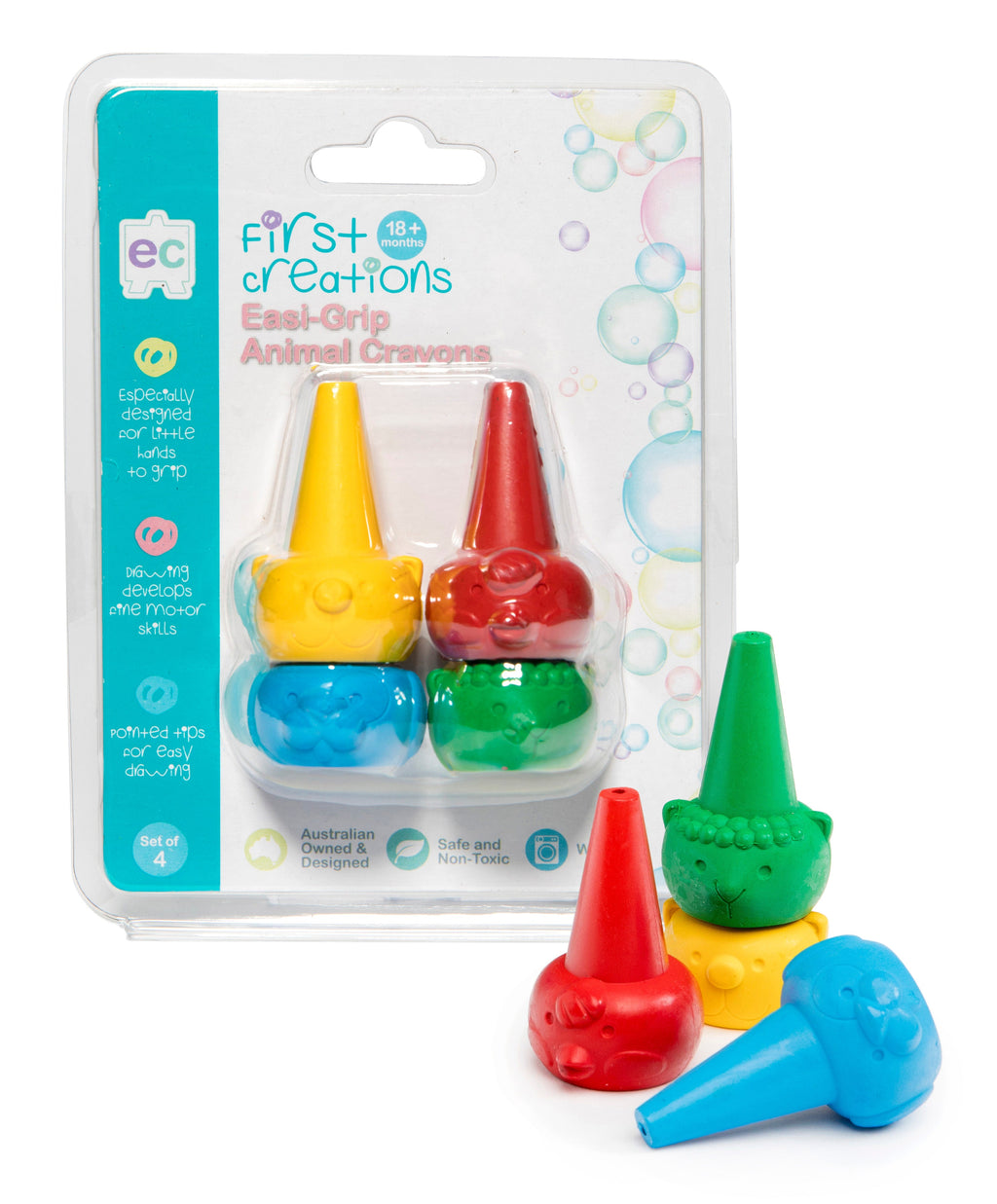 Easi-Grip Animal Crayons
