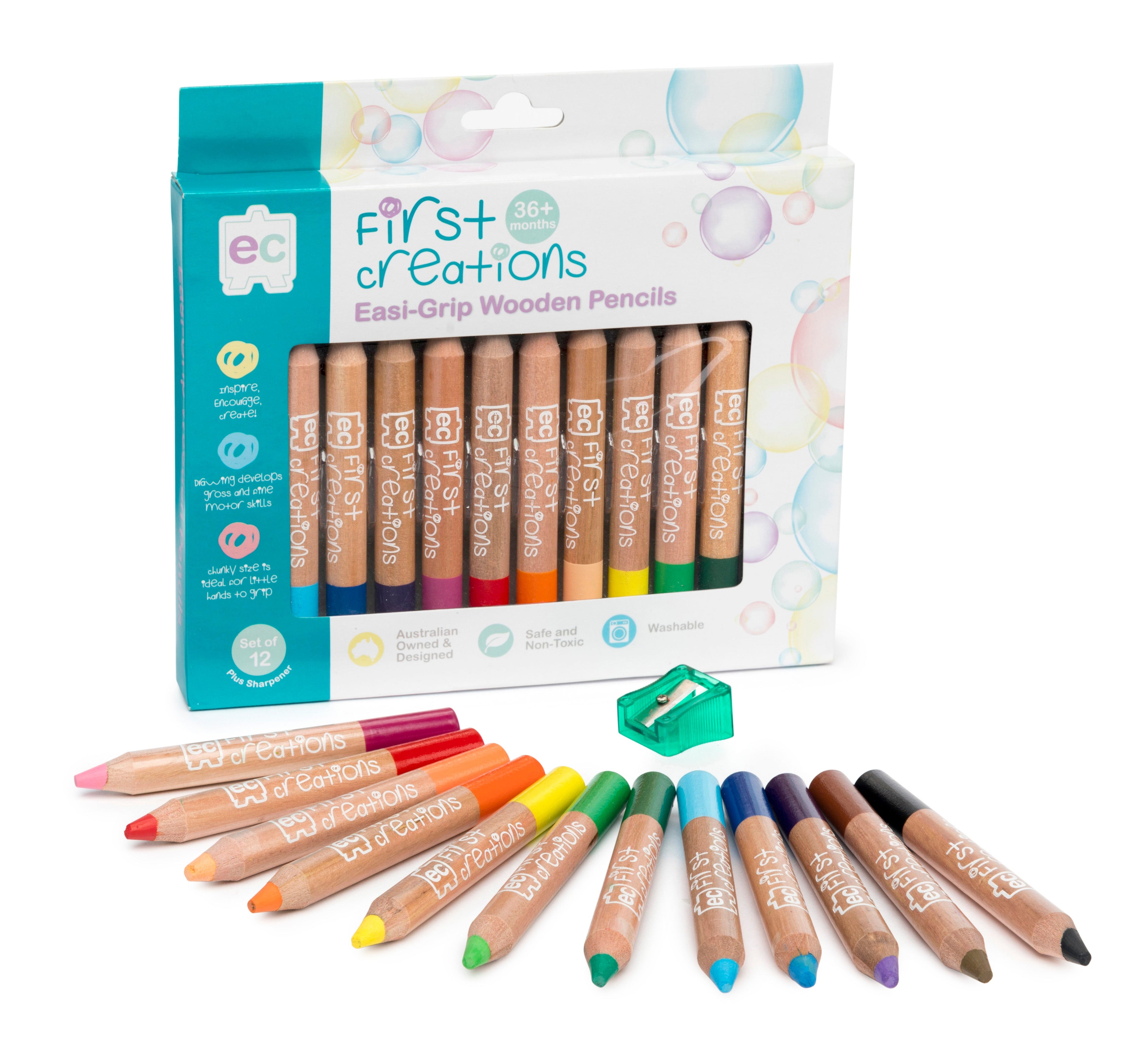 Easi-Grip Coloured Wooden Pencils image 2