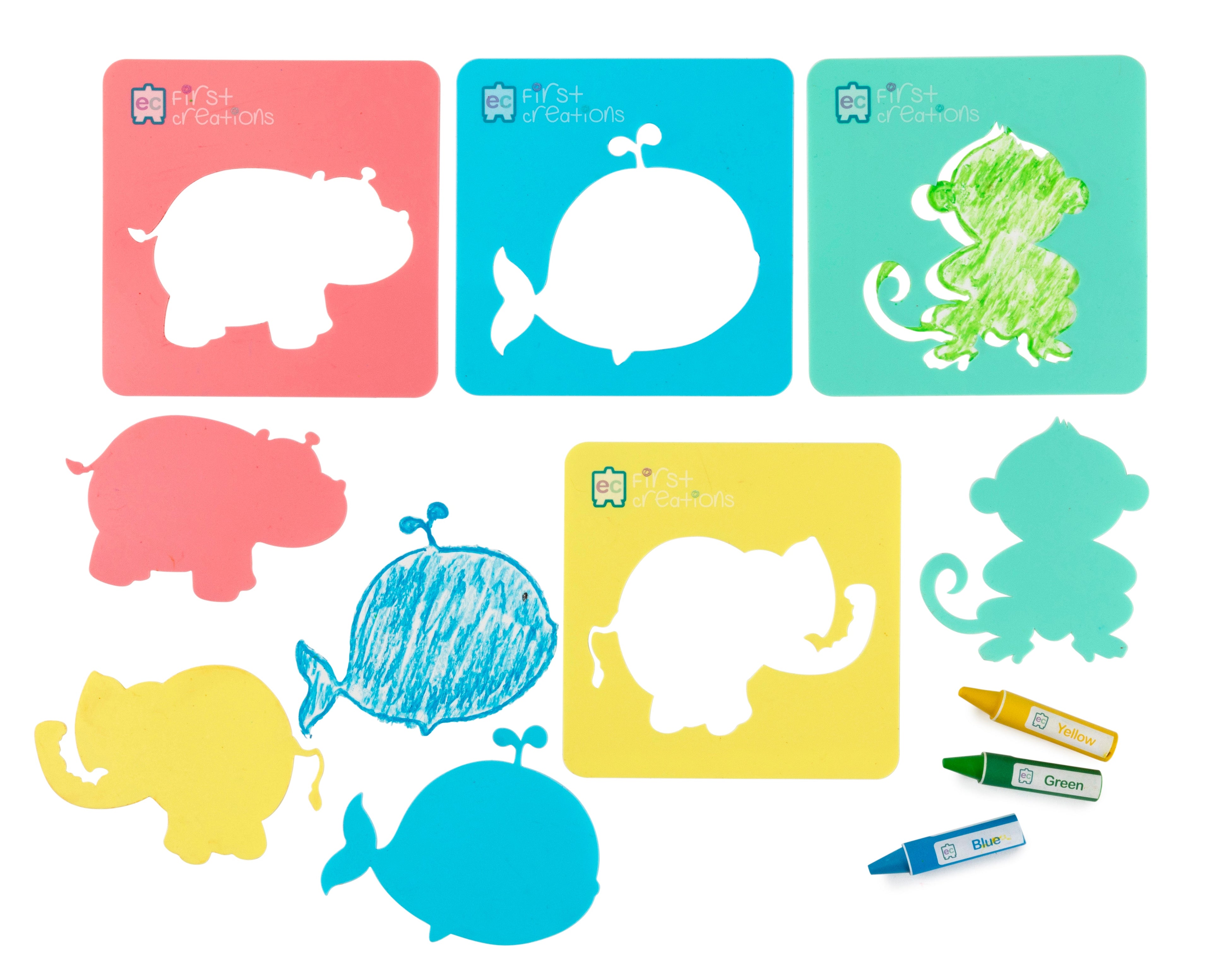 First Creations Animal Stencils Set of 4 image 2