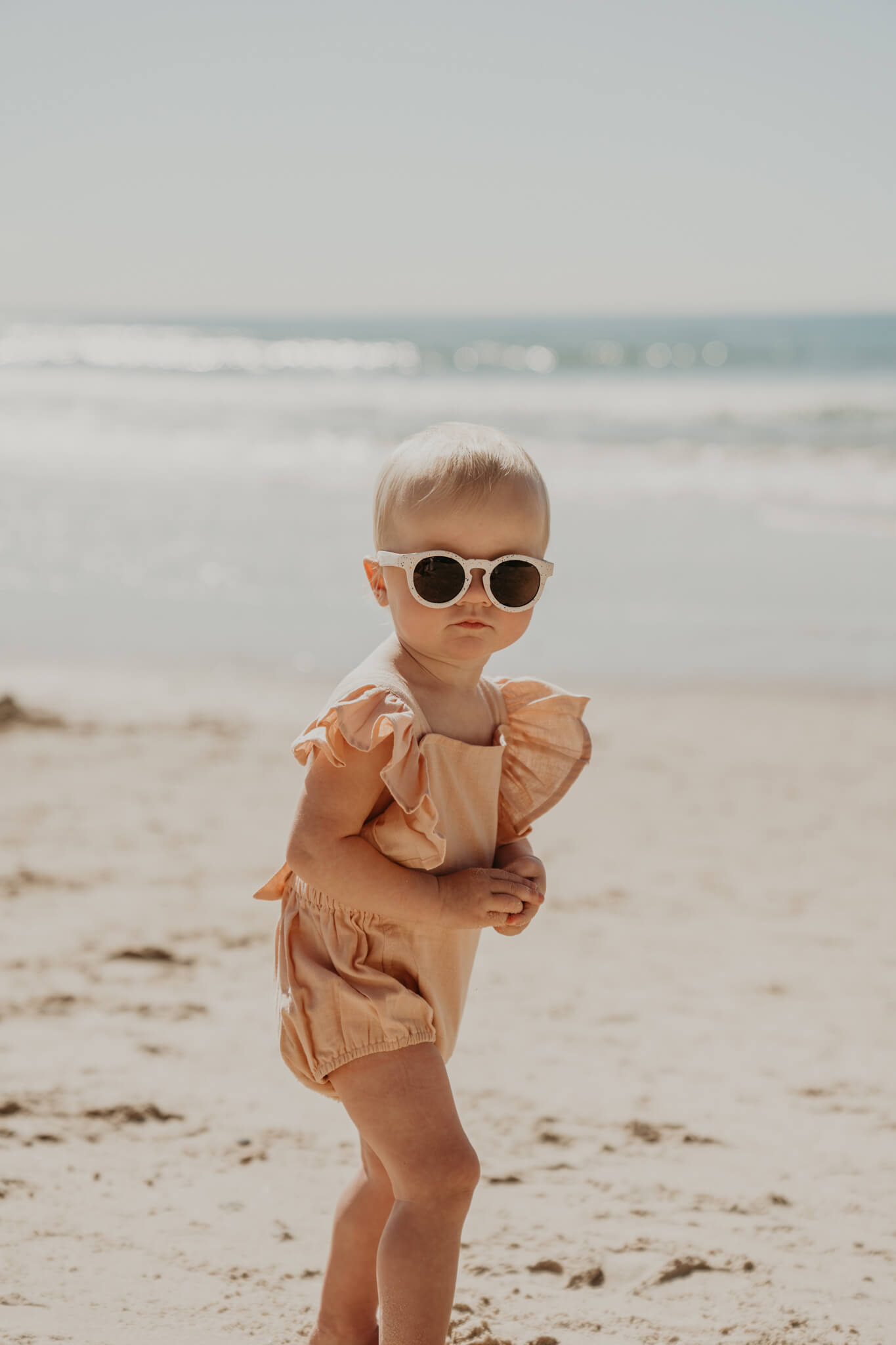 Frankie Ray Baby Sunglasses -  Eco, Sand Speckle image 2