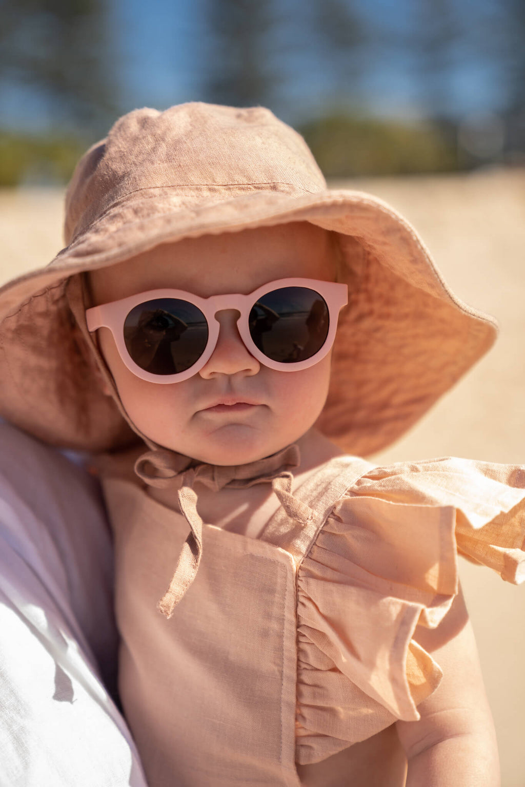 Frankie Ray Baby Sunglasses -  Eco, Shell Pink image 2